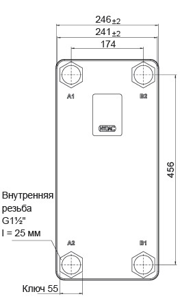 Пластинчатый теплообменник HYDAC HEX S522-160